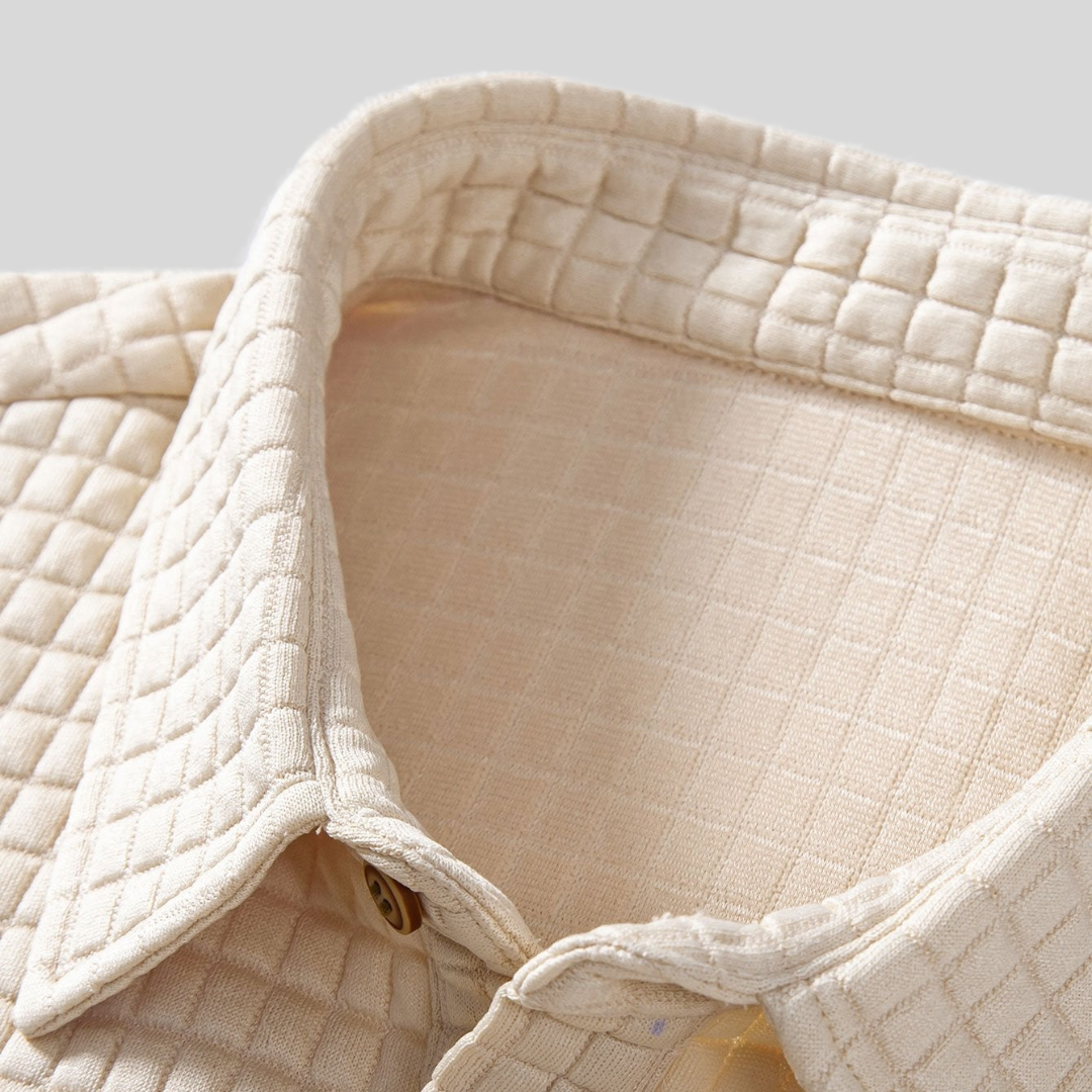 Montiqeu - Polo Waffle avec Poches pour Hommes - Élégant et Fonctionnel