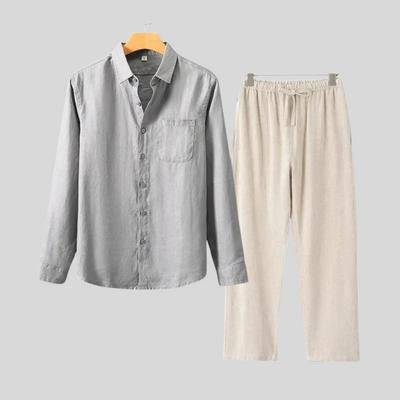 Montiqeu - Longue Chemise en Lin de Luxe pour Femmes - Respirante et Élégante