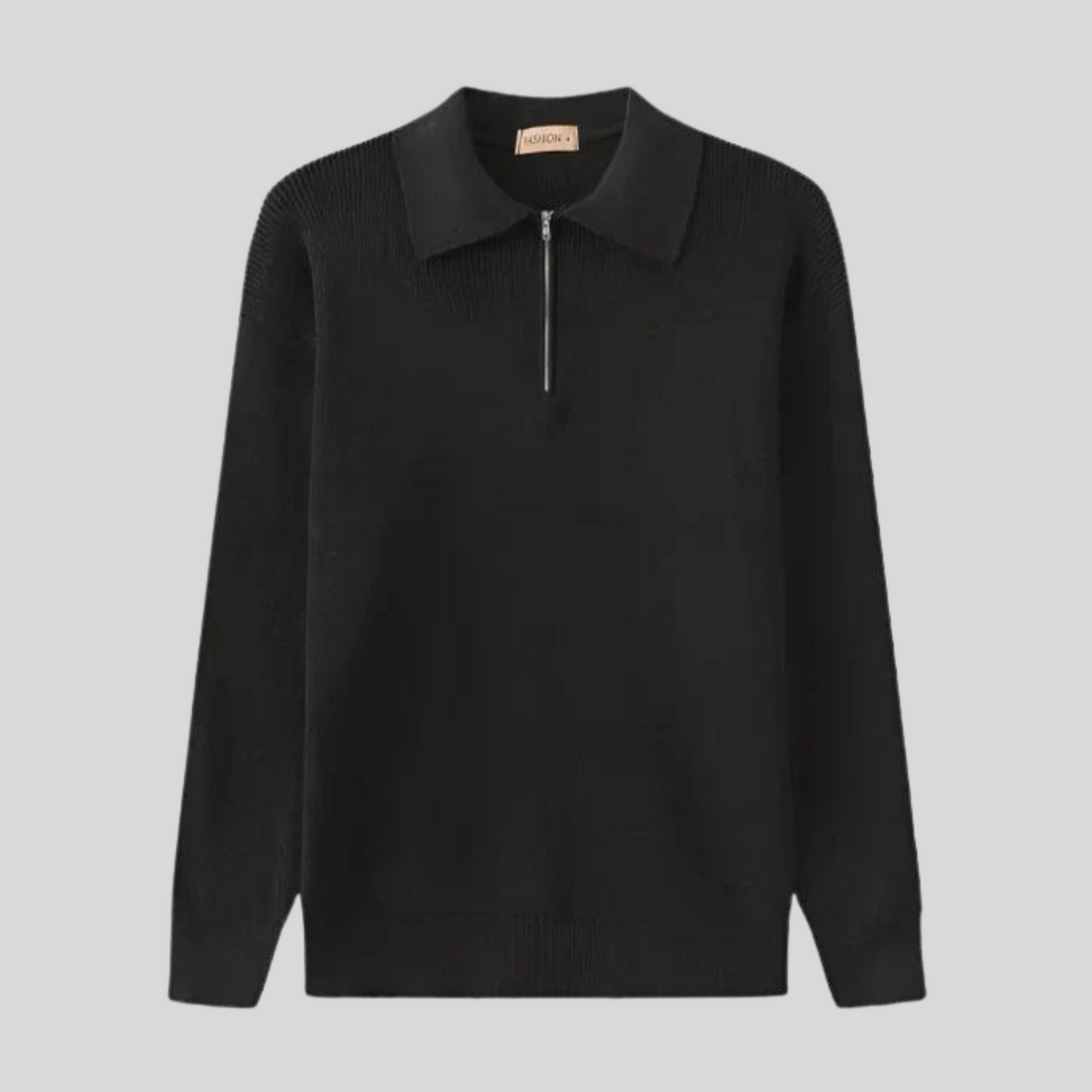 Montiqeu - Pull Zippé Tricoté pour Hommes, Élégant et Chaleureux pour l’Hiver
