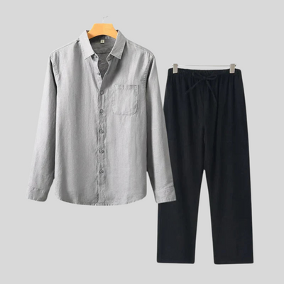 Montiqeu - Longue Chemise en Lin de Luxe pour Femmes - Respirante et Élégante