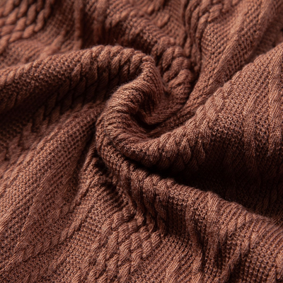 Montiqeu - Polo Jacquard Géométrique Tricoté pour Hommes - Élégant et Confortable