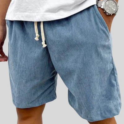 Montiqeu - Short décontracté homme en coton polyester texture velours côtelé coupe ample