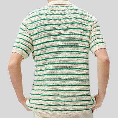 Montiqeu - Chemise Tricotée à Boutons pour Hommes - Élégante et Respirante