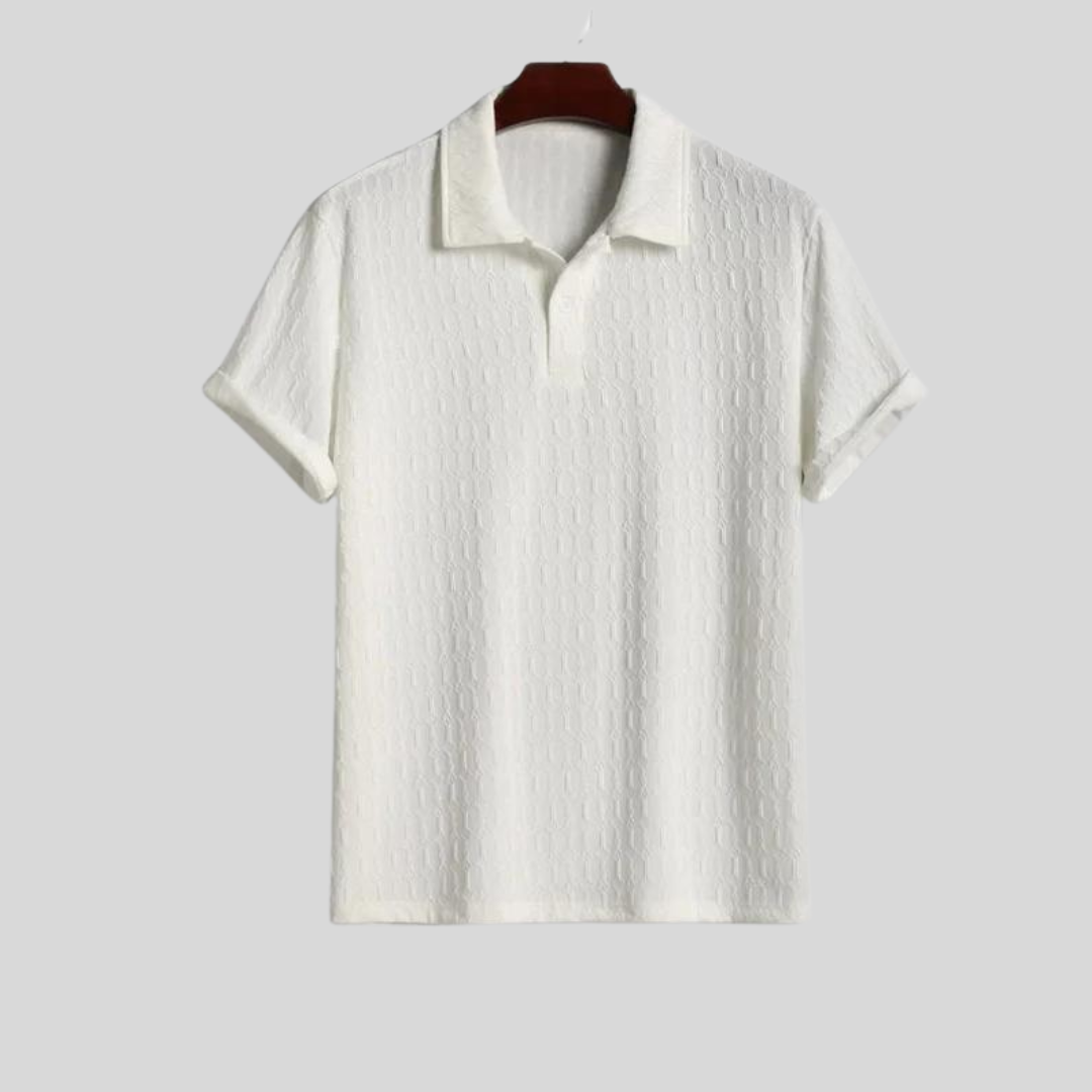 Montiqeu - Polo Blanc pour Hommes - Intemporel et Confortable