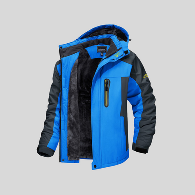Montiqeu - Manteau d’Hiver Coupe-Vent avec Doublure en Laine pour Hommes