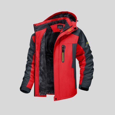 Montiqeu - Manteau d’Hiver Coupe-Vent avec Doublure en Laine pour Hommes