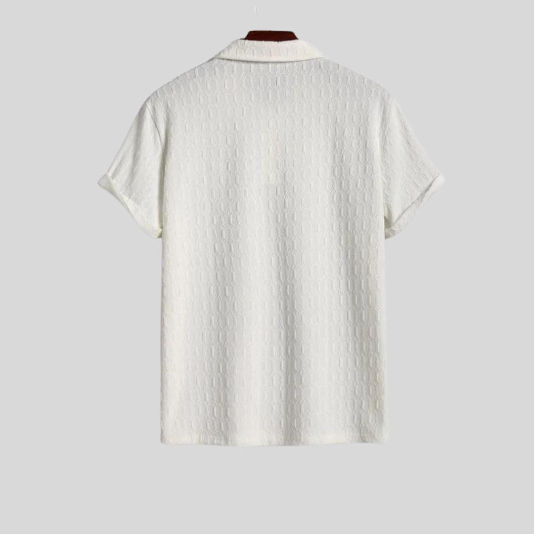 Montiqeu - Polo Blanc pour Hommes - Intemporel et Confortable
