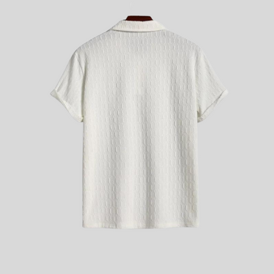 Montiqeu - Polo Blanc pour Hommes - Intemporel et Confortable
