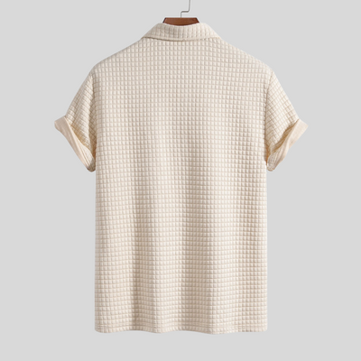 Montiqeu - Polo Waffle avec Poches pour Hommes - Élégant et Fonctionnel
