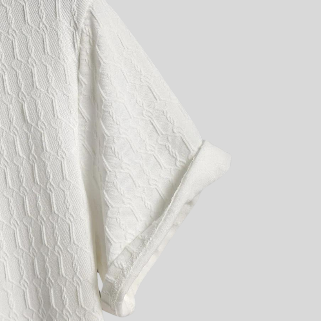 Montiqeu - Polo Blanc pour Hommes - Intemporel et Confortable