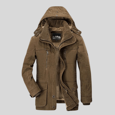 Montiqeu - Veste d’Hiver Outdoor pour Hommes avec Doublure en Laine, Chaude et Imperméable