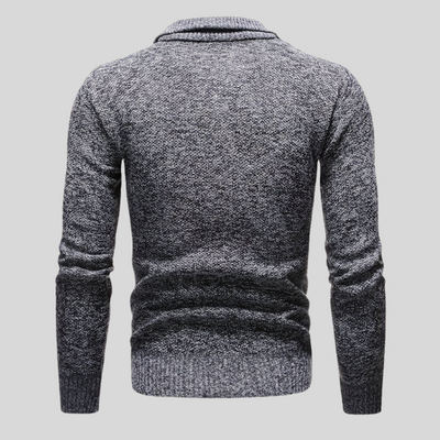 Montiqeu - Pull en Laine de Luxe pour Hommes avec Fermeture Éclair, Idéal pour les Jours Froids