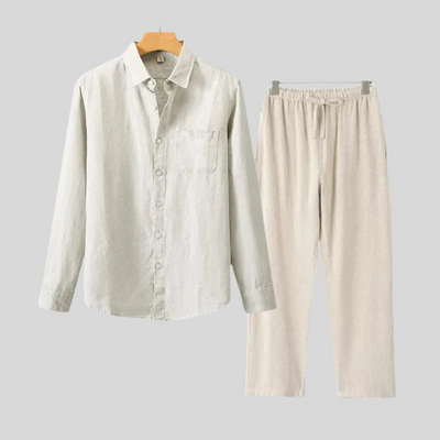 Montiqeu - Longue Chemise en Lin de Luxe pour Femmes - Respirante et Élégante