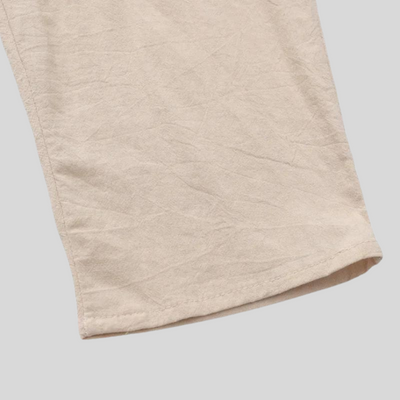 Montiqeu - Pantalon en Lin pour Hommes, Léger et Élégant pour un Confort Estival