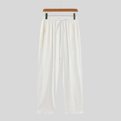 Montiqeu - Pantalon en Lin pour Hommes, Léger et Élégant pour un Confort Estival