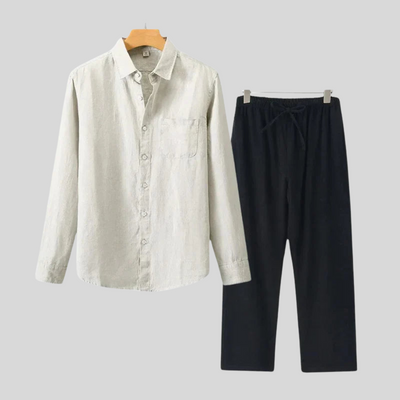 Montiqeu - Longue Chemise en Lin de Luxe pour Femmes - Respirante et Élégante