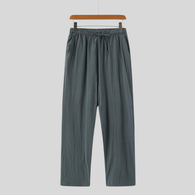Montiqeu - Pantalon en Lin pour Hommes, Léger et Élégant pour un Confort Estival