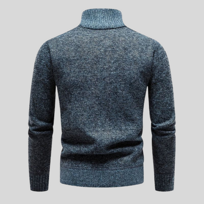 Montiqeu - Pull en Laine de Luxe pour Hommes avec Fermeture Éclair, Idéal pour les Jours Froids