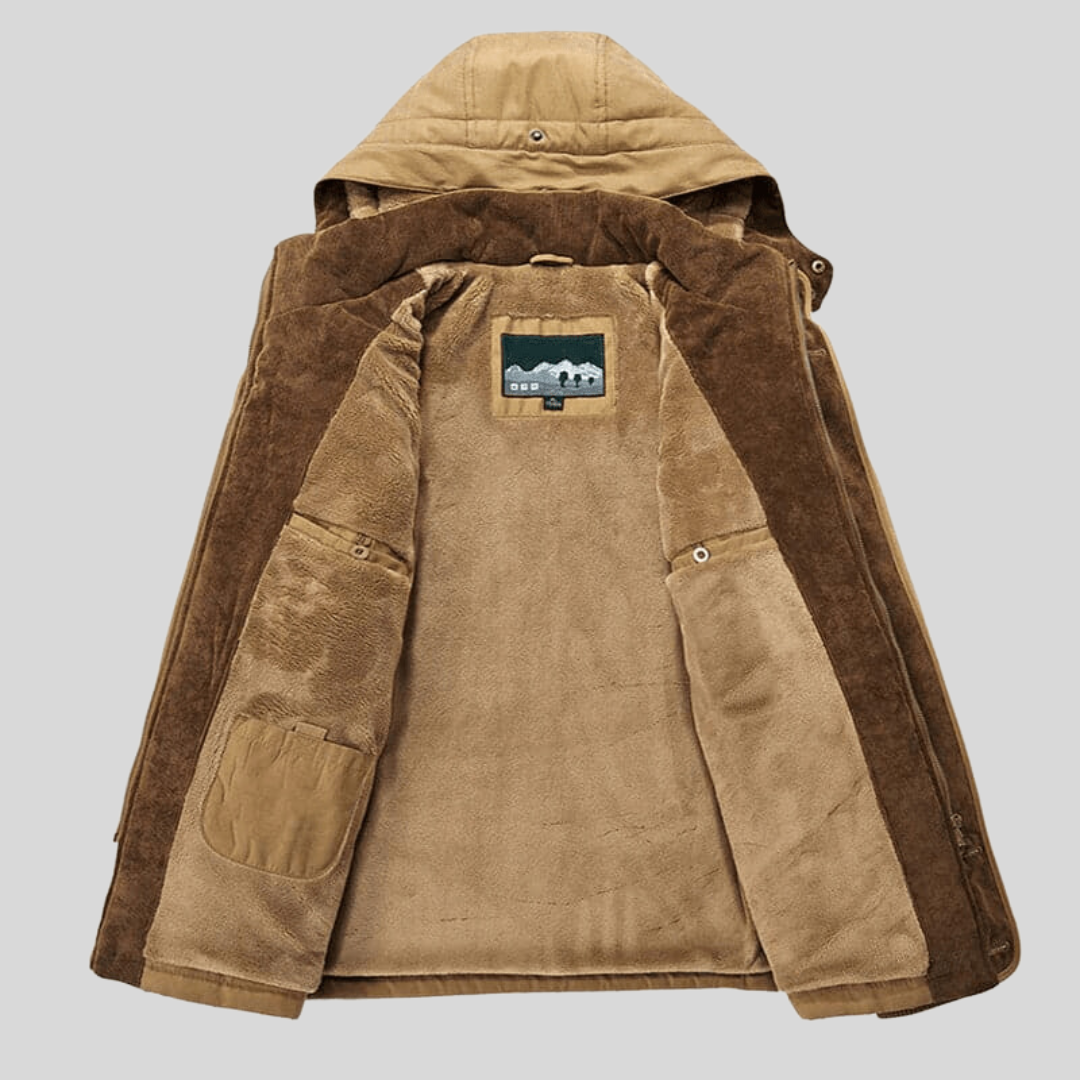 Montiqeu - Veste d’Hiver Outdoor pour Hommes avec Doublure en Laine, Chaude et Imperméable