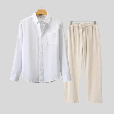 Montiqeu - Longue Chemise en Lin de Luxe pour Femmes - Respirante et Élégante