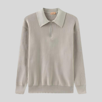 Montiqeu - Pull Zippé Tricoté pour Hommes, Élégant et Chaleureux pour l’Hiver