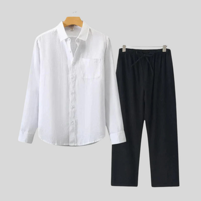 Montiqeu - Longue Chemise en Lin de Luxe pour Femmes - Respirante et Élégante