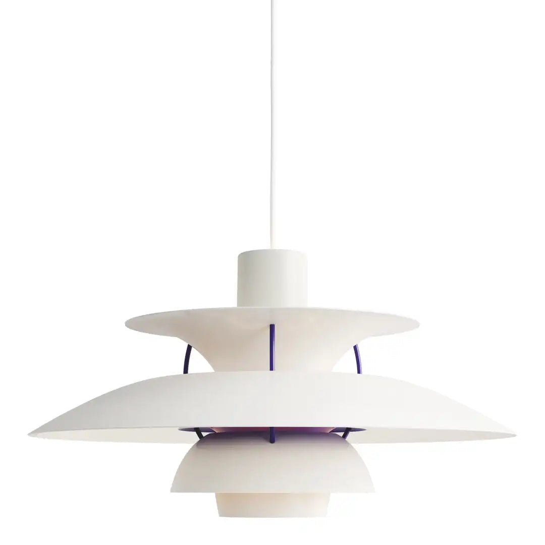 Blanc/Violet / 50 cm