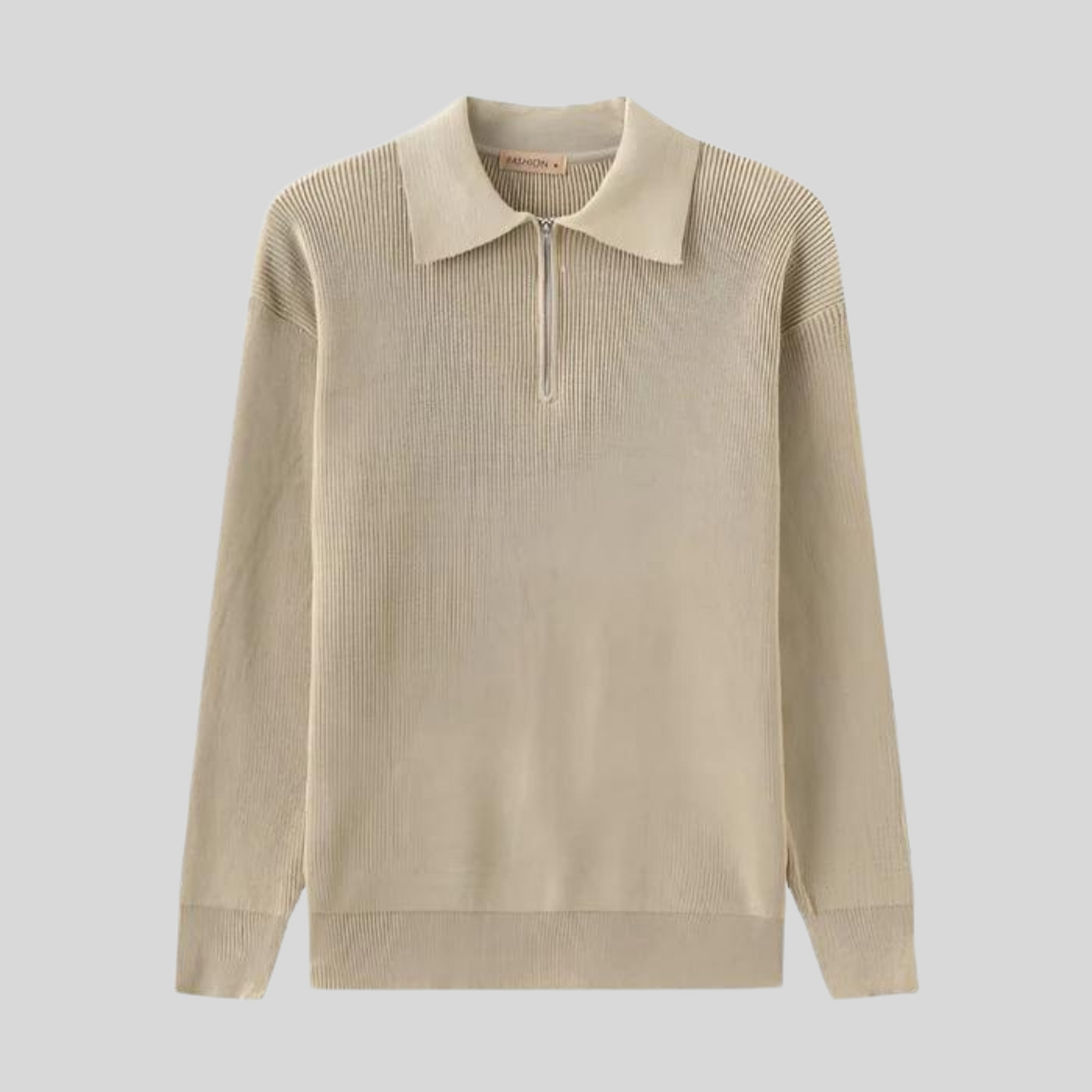 Montiqeu - Pull Zippé Tricoté pour Hommes, Élégant et Chaleureux pour l’Hiver