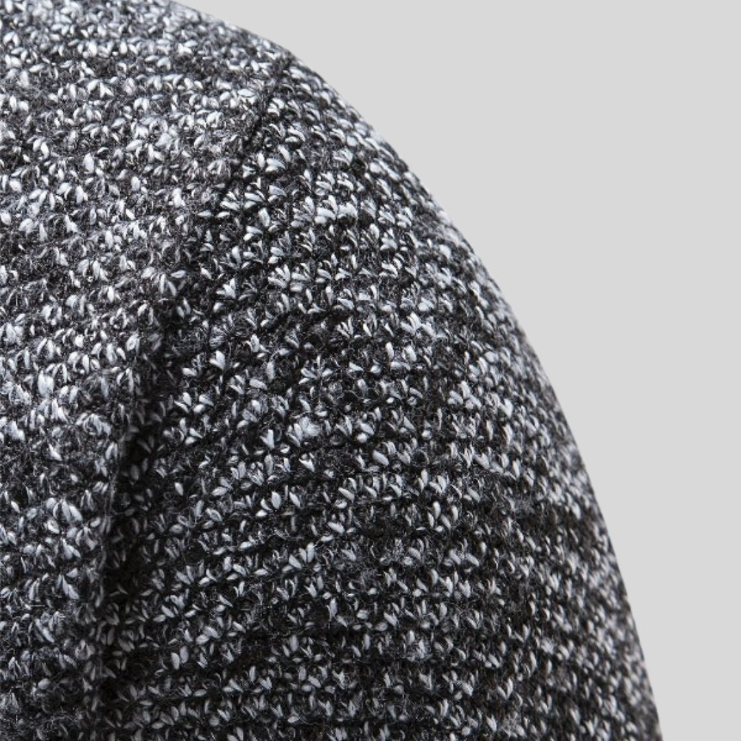 Montiqeu - Pull en Laine de Luxe pour Hommes avec Fermeture Éclair, Idéal pour les Jours Froids