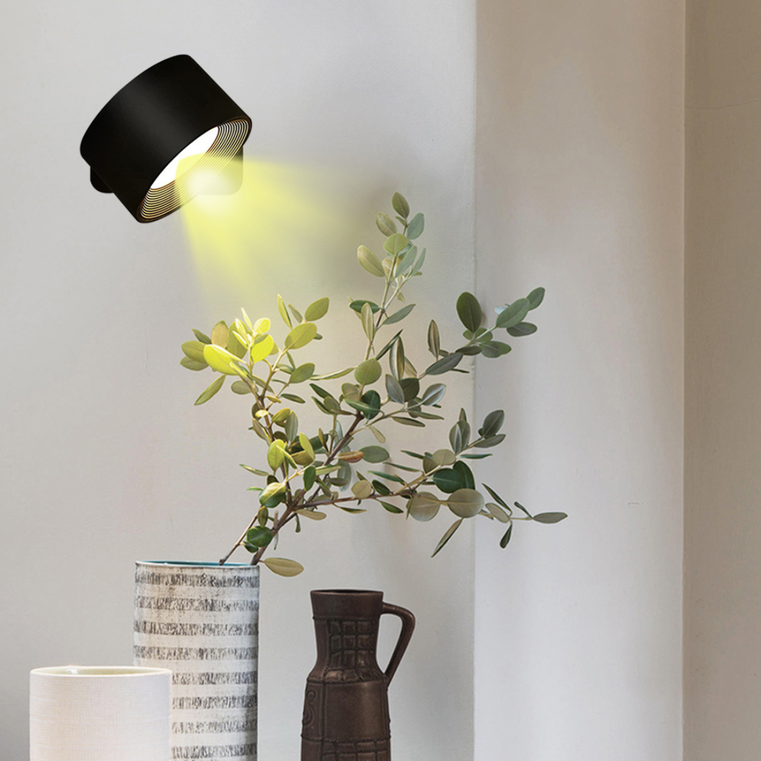 Montiqeu - Applique Murale LED Sans Fil 360° Rechargeable