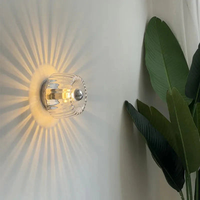 Montiqeu – Applique murale design verre et métal
