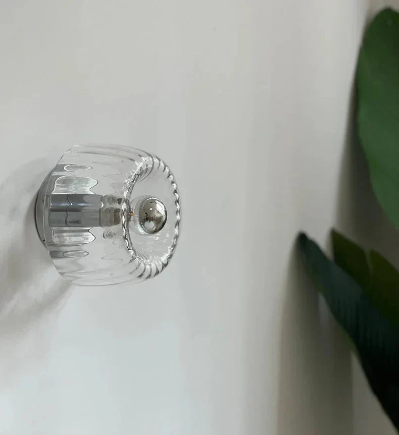 Montiqeu – Applique murale design verre et métal