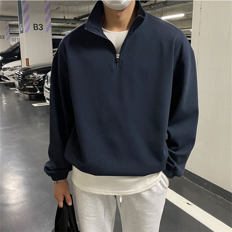 Montiqeu - Pull en Fleece Demi-Zip