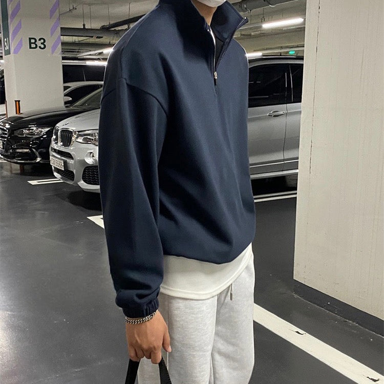 Montiqeu - Pull en Fleece Demi-Zip