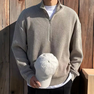 Montiqeu - Old Money Half-Zip Sweater