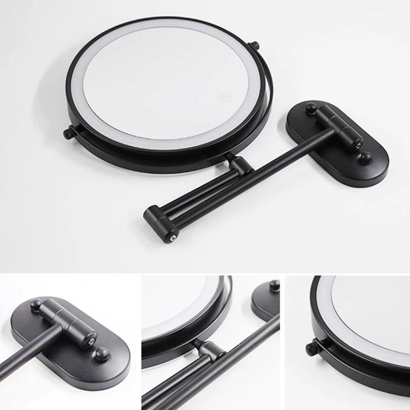 Montiqeu - Miroir Grossissant LED Rechargeable