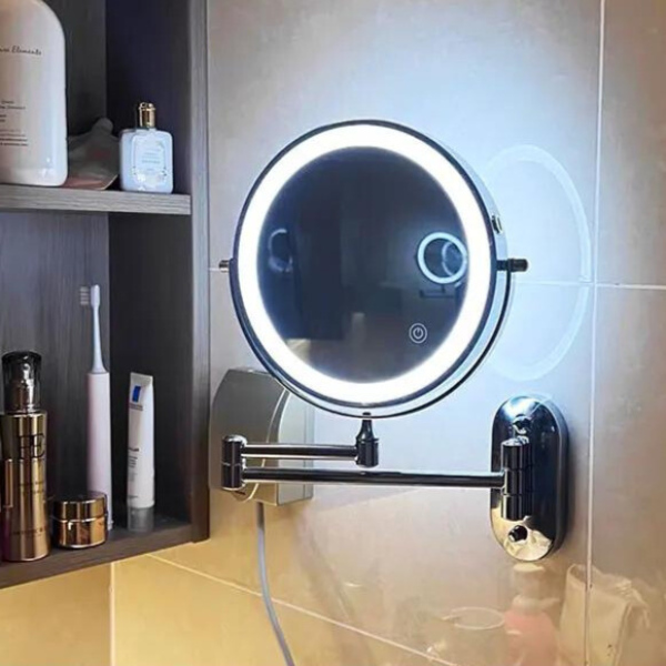 Montiqeu - Miroir Grossissant LED Rechargeable