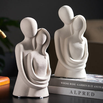 Montiqeu - sculpture en céramique amour éternel