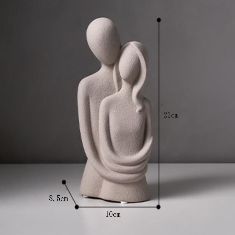 Montiqeu - sculpture en céramique amour éternel
