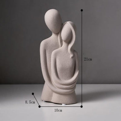 Montiqeu - sculpture en céramique amour éternel
