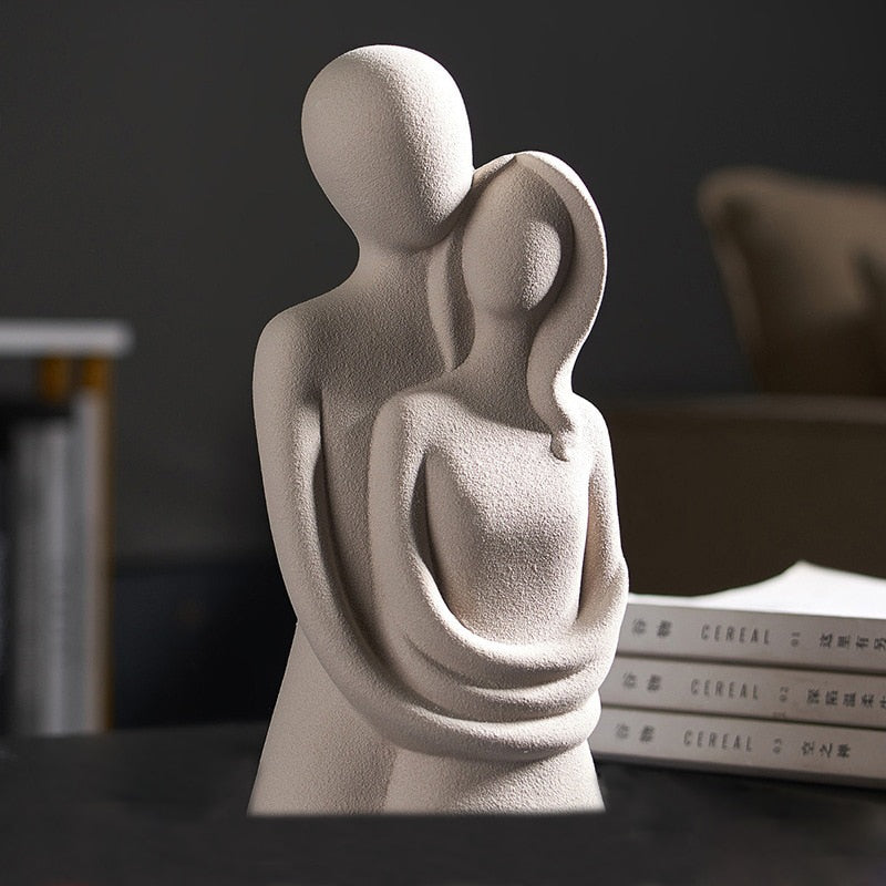 Montiqeu - sculpture en céramique amour éternel