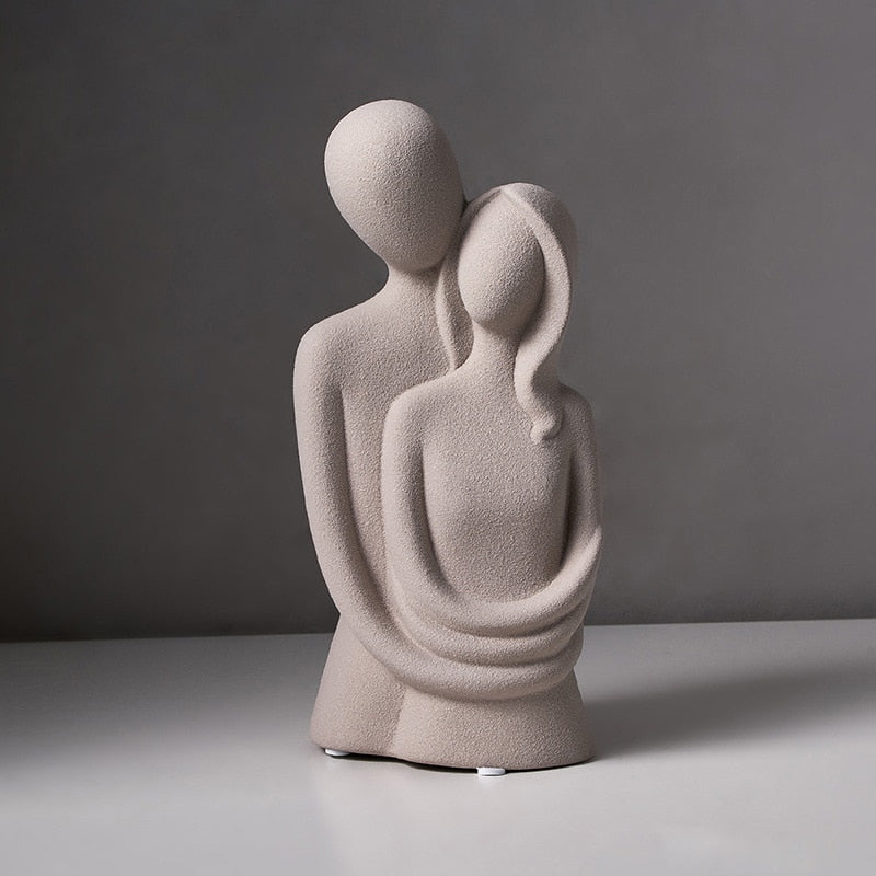 Montiqeu - sculpture en céramique amour éternel