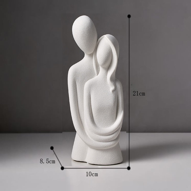 Montiqeu - sculpture en céramique amour éternel