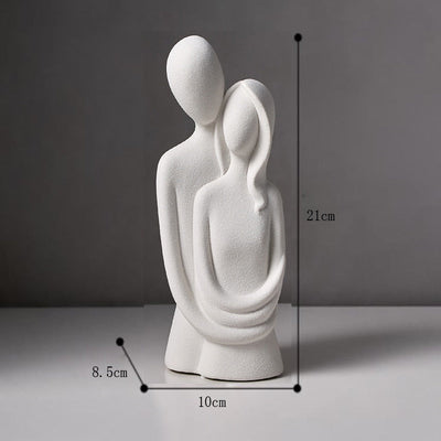 Montiqeu - sculpture en céramique amour éternel