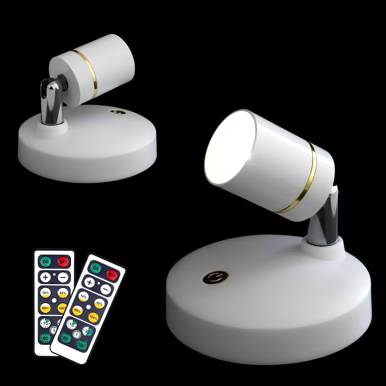 8 / Noir - Rechargeable USB / Blanc